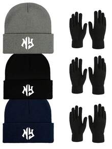 1/2/3pcs Unisex Solid Color Knitted Beanie Hat, Suitable For Daily Use, Outdoor Travel, Hiking, Skiing, Cycling, Motorcycle - Multicolor - View 13