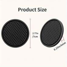 2/4 件创意网格蜂窝汽车杯架垫，多功能汽车杯垫 - 彩色 - 查看 6