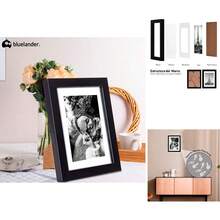 Set de 5 Portaretratos de Plástico Negro 27. 5x22. 5 con Mica de Acrílico - Montable en Pared para Bodas, Fiestas y Familiares - Negro - Ver 1