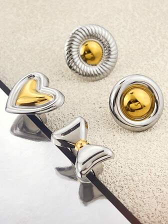 1pc Vintage Royal Style Thumb Welded Bicolor Open Ring, Thick Adjustable Ring, Rugged Bohemian Chic Ring, Women's Jewelry For All Seasons, Gift For Her