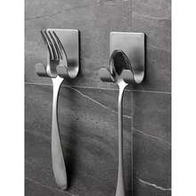 [4 Stainless Steel Holders] Set Of 4 Stainless Steel Holders Shaving Blades That Can Be Mounted On Wall Without Drilling.Storing Men's Razors, These Modern Wall Mounts Are Designed Bathroom Organization And Are Made From Durable Stainless Steel - Silvery - 查看 10
