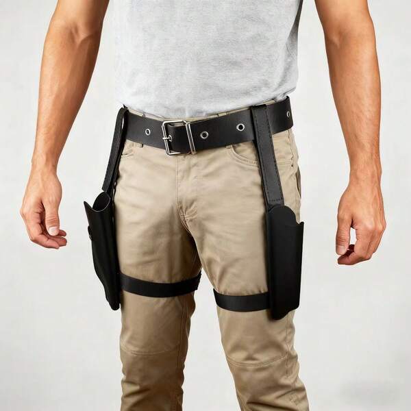 Lara Croft Holster, Western Cowboy Belt Costume Accessory