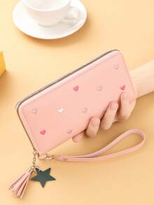 1/2/3pcs Women Small Wallet Ladies Mini Tassel Wallet Cute Girl Short Zipper Lovely Pu Leather Coin Purse Female Hand Wallet Purse For Women Wallet Mini Wa