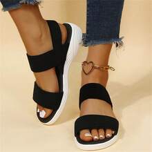 Women's Arch Support Walking Sandals Comfortable Orthopedic Sandals Shock Absorbing Outdoor Casual Sports Beach Sandals - 黑色 - 查看 10