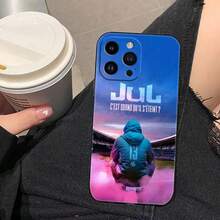 Custodia per telefono compatibile con Apple 16E 16 15 14 13 12 11 Pro XS Max X SE 8 7 Plus, in silicone, con la copertina del singolo JuL "C'est Pas Des Lol", compatibile anche con i modelli 17, 17 Pro e 17 Pro Max - BSBLA01 - Visualizzare 9