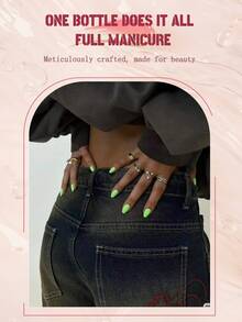 RONDIE Ensemble de vernis à ongles en gel fluorescent - 6 couleurs rouge, bleu, vert, jaune, orange, rose vif. Collection de couleurs vives pour Nail Art. Vernis en gel UV LED longue tenue pour salon et DIY manucure 8ml - Multicolore - Voir 5