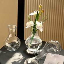 1/3/6/8pcs Bohemian Style Plastic Mini Vases, Suitable For Sunflowers, Avocados And Small Bulb Plants, Great For Wedding, Living Room And Dining Table Decor, Valentine's Day Decor, Handmade Bohemian Style Vases, Plant Lovers - White - View 7