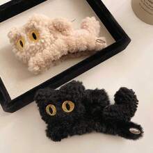 2025 New Korean Plush 3D Cat Claw Clip, Cute Hair Claw For Women, Hair Accessory Elegant Hair Clips Winter Hair Clutch