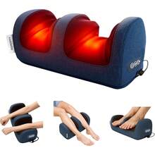 ¡RecomendadoBluelander Masajeador de Pies Eléctrico con Calor, 3 Niveles de Intensidad, Masajeador de Pantorrillas y Brazos Ergonómico, Ranura Masajeadora, Alivia el Dolor y Fatiga¡Top de Temporada - 1 - Ver 6