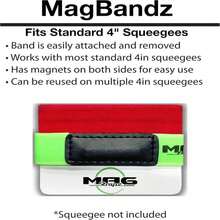 MagBandz - Magnetic Strap Two-Sided For 4 Inch Squeegee - White - View 4
