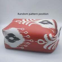 1pc Bohemian Style Leather Tissue Box, Living Room Car Tissue Bag, Household Bathroom Waterproof And Simple Paper Box, Household And Car Bathroom Accessories, Bathroom Supplies, Leather Tissue Storage, Decorative Items - Multicolor - View 11