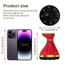 HUZYI 1pc Electric Smart Cupping Machine Back Massager Full Body Massage Instrument Gua Sha Tool With 9 Level Heating & Strength USB Type-C Charging 1200mAh Lithium Battery