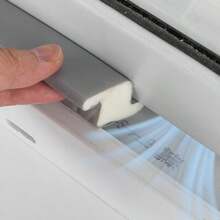 1-Piece Set Of Plastic Steel Window Sealing Strip - Easy To Install, Windproof And Soundproof Window Sealing Strip - Durable, Suitable For Cold Weather Window Pulling Sealing Strip Z-Shaped Wrapped Plastic Steel Door And Window Sealing Strip - 1 Set (three-piece Suit) - View 4