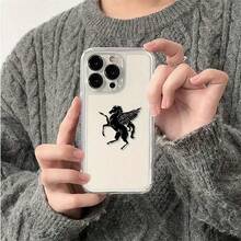 Transparent Protective Case - Luxurious Soft TPU Shockproof Phone Case Compatible With IPhone 17, 16, 15, 14, 13, 12, 11 Pro Max, 16, 15, 14 Plus, 13, 12 Mini, X, XS Max, XR, 8, 7 Plus Pegasus Rising, Fashion Design, Minimalist Style, Durable Material, High-Quality Manufacturing, Protective Case, Smartphone Users, Gadget Enthusiasts - 混合顏色 1 - 查看 6