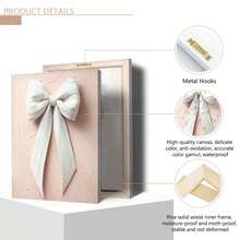 1 chiếc tranh trang trí tường hình nơ dễ thương màu hồng và trắng vẽ tay, phong cách nghệ thuật lãng mạn cổ điển, thích hợp để trang trí nhà cửa, phòng ngủ, phòng khách, phòng tắm, có thể đóng khung. - Nhiều màu - Xem 12