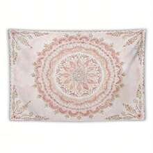 1pc Vintage Bohemian Mandala Tapestry - Large Floral Wall Hanging With Intricate Patterns In Orange, Yellow, And Beige, Perfect For Living Room Or Bedroom Decor, Boho Home Decor - khác - Xem 6