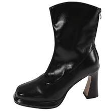 Women Ankle Boots & Booties - Black (with Fleece Lining) - View 7