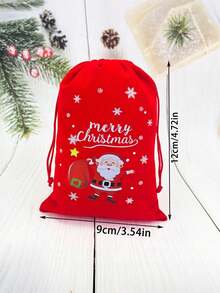 Bolsa de regalo de Navidad, Bolsa con cordón de Navidad, Bolsa para joyas, Bolsa de almacenamiento de dulces, Bolsa de transporte de juguetes, Bolsa de frutas, Papá Noel, Bolsa de regalo con árbol de Navidad, Bolsa de maquillaje, Bolsa de almacenamiento conveniente