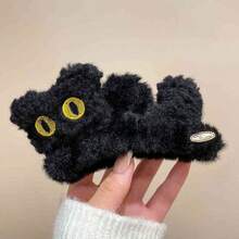 2025 New Korean Plush 3D Cat Claw Clip, Cute Hair Claw For Women, Hair Accessory Elegant Hair Clips Winter Hair Clutch