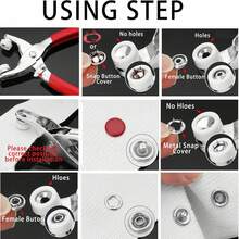 402pcs Colorful 5-Prong Snap Button Set, Stainless Steel Snap Fastener Kit With Pliers And Storage Box, Suitable For Sewing, DIY Crafts, Clothing, Hats, Bags, Includes Storage Box For Sewing Supplies