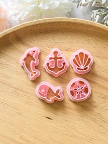 Mini Ocean Series Soft Clay Cutting Molds DIY Earring Jewelry Making Handmade Tools Soft Clay Tool Set Decorative Jewelry Making And Handmade Enthusiasts - Perfect Gift For DIY Hobbyists - Mini Ocean Series - View 1