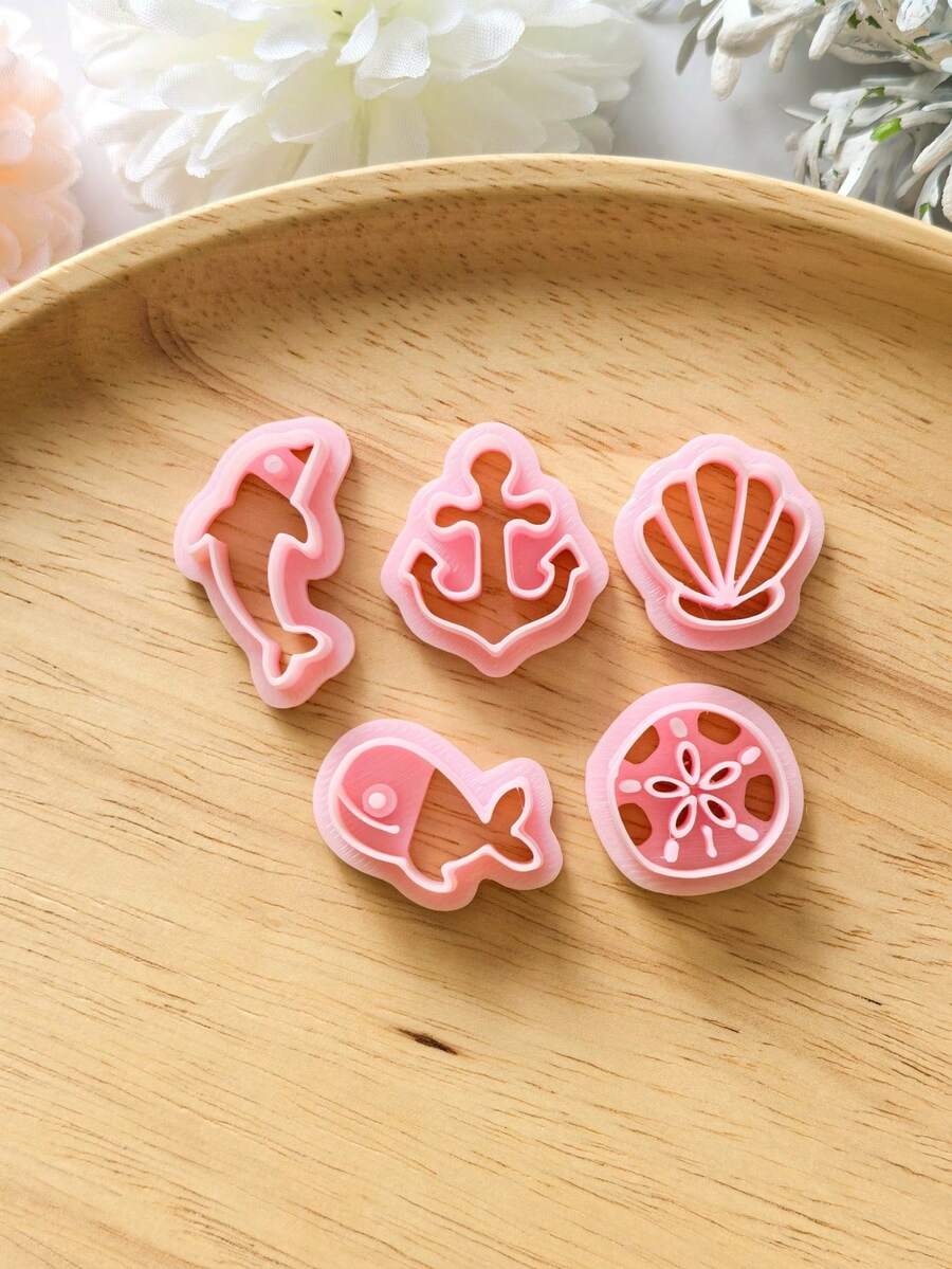 Mini Ocean Series Soft Clay Cutting Molds DIY Earring Jewelry Making Handmade Tools Soft Clay Tool Set Decorative Jewelry Making And Handmade Enthusiasts - Perfect Gift For DIY Hobbyists - Mini Ocean Series - View 1