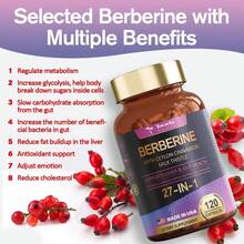 Miriyalyad Totaria 27-In-1 Berberine Supplement With Ceylon Cinnamon, Milk Thistle For Immune, Better Figure, Liver & Gut Health, Vegan Supplements, Free Shipping, Daily Health Care, For Women, For Men - Không có hương vị - Xem 7