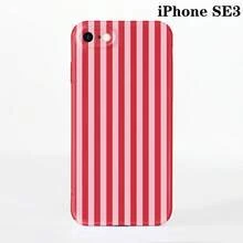 1pc Minimalist Stripe Pattern Perforated Glossy Filmic Case Full Protective Hard Phone Cover, Compatible With IPhone 11/12/13/14/15/16 Pro Max Waterproof Shockproof Anti-Fall Scratch Resistant