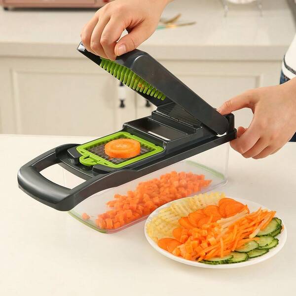 Multi-Functional Vegetable Cutter, Jelly Dicing Slicer, Shredder, Grater, Cucumber Slicer, Kitchen Gadget