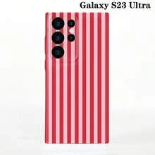 1pc Minimalist Stripe Pattern Perforated Glossy Filmic Case Full Protective Hard Phone Cover, Compatible With IPhone 11/12/13/14/15/16 Pro Max Waterproof Shockproof Anti-Fall Scratch Resistant