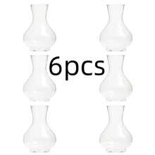 1/3/6/8pcs Bohemian Style Plastic Mini Vases, Suitable For Sunflowers, Avocados And Small Bulb Plants, Great For Wedding, Living Room And Dining Table Decor, Handmade Bohemian Vases, Plant Lovers - White - View 4