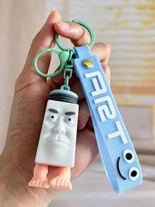 1pc Tralalero Tralala Keychains - Brain Rot Meme (In Italian), Shark With Sneakers | Durable Iron And Silicone Bag Pendant | Unique Gift For Mini Enthusiasts | Casual Style | Novel Keychain | Optimistic Design | Durable Keychain | Tralalero Tralala | Class Gift From Teacher | Back To School Favors | Classroom School Favors (The Color And Style Of The Keychain Are Random.)