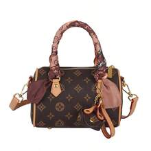 全新设计优雅手提包，高品质简约复古围巾装饰单肩包/斜挎包，别致波士顿包 - 彩色 - 查看 10