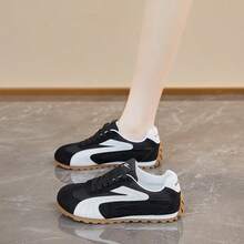 Women's Autumn/Winter Velvet German Shepherd Sneakers, Student Sports Shoes, Gump Shoes - Black - View 1