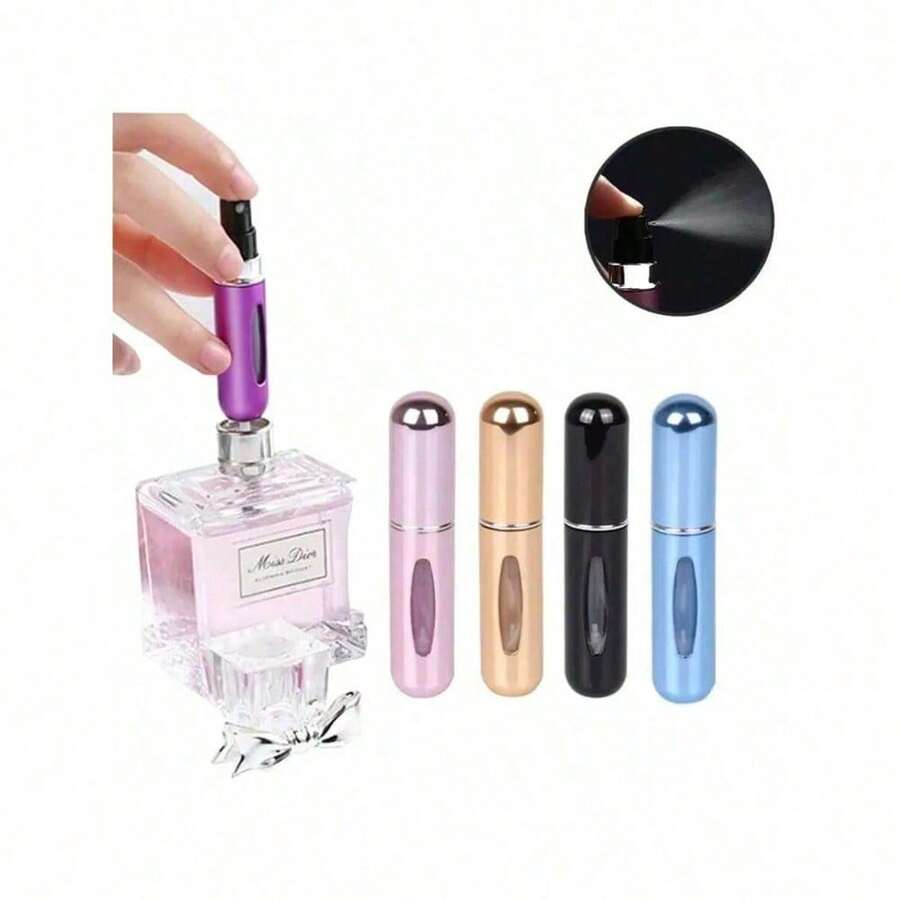 1pc Portable Mini Perfume Atomizer Spray Bottle Set – Refillable Travel Size Fragrance Dispenser For On-The-Go Touch-Ups – Ideal For Carrying Your Favorite Scents In Purses, Pockets, Gym Bags, And During Travel Or Shopping Trips – Leakproof, Easy To Fill, And Perfect For Parties & Everyday Use Back To School - Nhiều màu - Xem 1