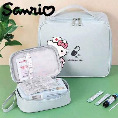 Sanrio 1pc Sanrio Medicine Storage Bag, Medical Pouch, Portable Kit Storage Bag, Suitable For Outdoor Travel And Emergencies. Portable Medicine Storage Bag, For Outdoor Travel And Emergencies. Portable Medicine Storage Bag Ideal For Travel.