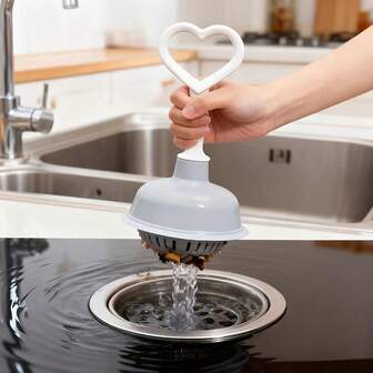 1 件家用排水管疏通工具，适用于厨房水槽和浴室，手持式皮革排水管疏通器，毛发清洁