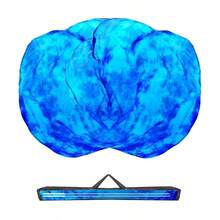 Banderas de adoracin de 54x 54 pulgadas para iglesia de baile, bandera de alabanza, banderas de fuego con varillas flexibles y bolsa de almacenamiento, juego de 2, naranja - rojo - negro - Azul Marino - Ver 2