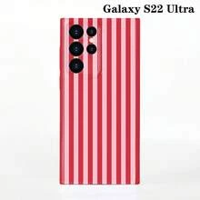 1pc Minimalist Stripe Pattern Perforated Glossy Filmic Case Full Protective Hard Phone Cover, Compatible With IPhone 11/12/13/14/15/16 Pro Max Waterproof Shockproof Anti-Fall Scratch Resistant