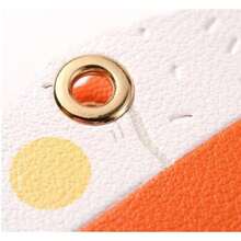 Leather Keychain Holder Case Tag Cover With Keychain Ring GPS Tracker Case For Keys Strawberry Shape 6 * 5cm