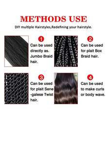 Estensioni per capelli all'ingrosso, trecce in fibra sintetica pre-stirata con effetto ombre yaki