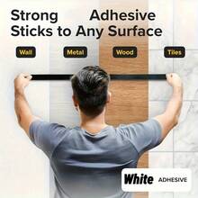 2 Rolls Of 39.4inch Super Strong Magnetic Tape - Easy To Cut And Stick On Refrigerators, Whiteboards, Etc. Equipped With This High-Viscosity Rubber Strip, It's A Premium Choice For Home Decor Accessories |   Durable Rubber Magnetic Sticker, Magnetic Tape