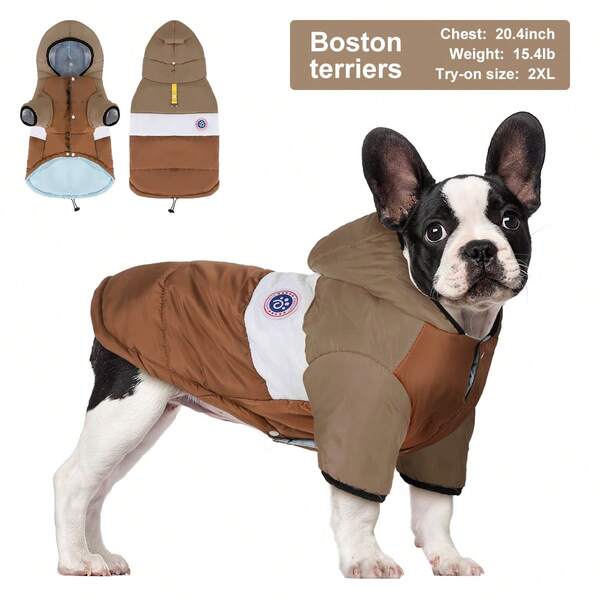 1 Abbigliamento per animali domestici, gilet in cotone spesso e caldo per cani, stile autunnale e invernale, vestiti per cani da compagnia per l'autunno