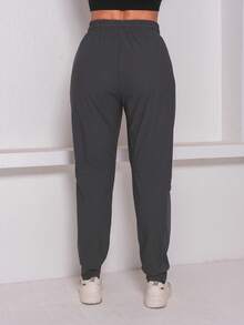 Women's Simple Knot Pocket Drawstring Pants - French Vanilla - View 5