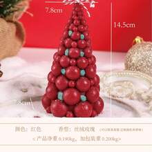 Nuove candele profumate a bolla di Natale, decorazioni per l'atmosfera natalizia da regalare, diverse candele a forma di albero di Natale, decorazioni natalizie, regali di Natale