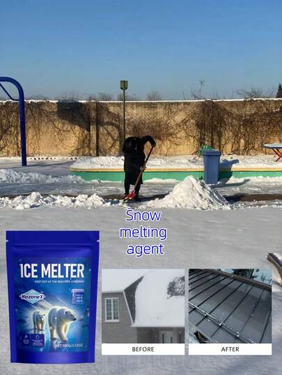 HOZONEX Ice Melting Agent - Clears Pathways, Lawns, Concrete, Specialized Melting Agent