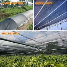 Clips resistentes para sombra, 20 piezas con bolsa de almacenamiento, clips para sombras y abrazaderas para redes antipjaros, accesorios de red de jardn - Negro - - Ver 7