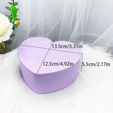 1pc Heart-Shaped Double Layer Storage Box, Double Layer Jewelry Desktop Organizer Box, Wedding Girl Cherry Star Love Storage Box, Desktop Jewelry DIY Storage Box, Pink Double Layer Jewelry Box, Girl Desktop Elastic Band Bracelet Miscellaneous Organizer Box, Girl Heart-Shaped Storage Box, Bead Jewelry Storage Box - Multicolor - View 13