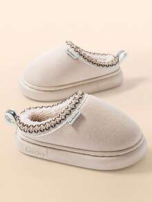 أحذية منزلية شتوية للأطفال، أحذية داخلية دافئة من الفرو سميكة مانعة للانزلاق للأولاد والبنات من الأطفال الصغار