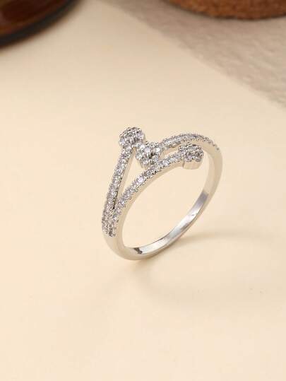 3 Stücke Blumen Design verstellbarer Kubikzirkonia Ring, modisch & vielseitig, ideal für den täglichen Gebrauch und als Geschenk, geeignet für Hochzeit, Verlobung, Saudi-Nationalfeiertag, Weihnachten